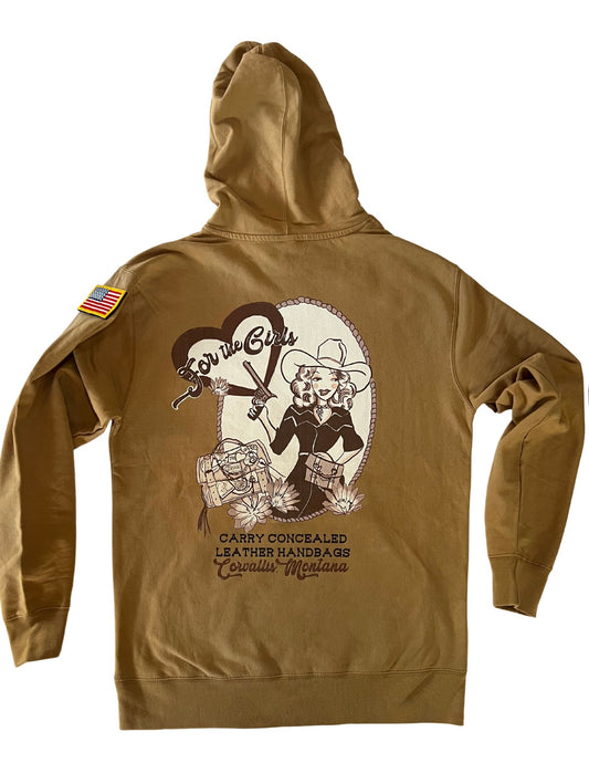 "For the Girls" Sand Sweatshirt Size Medium